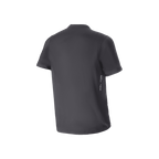 Alpinestars A-Dura Oscar Short Sleeve Jersey, MTB Cycling Jersey, Black, back view featuring small vertical white branding on the lower side, regular fit, technical performance apparel for off-road riding