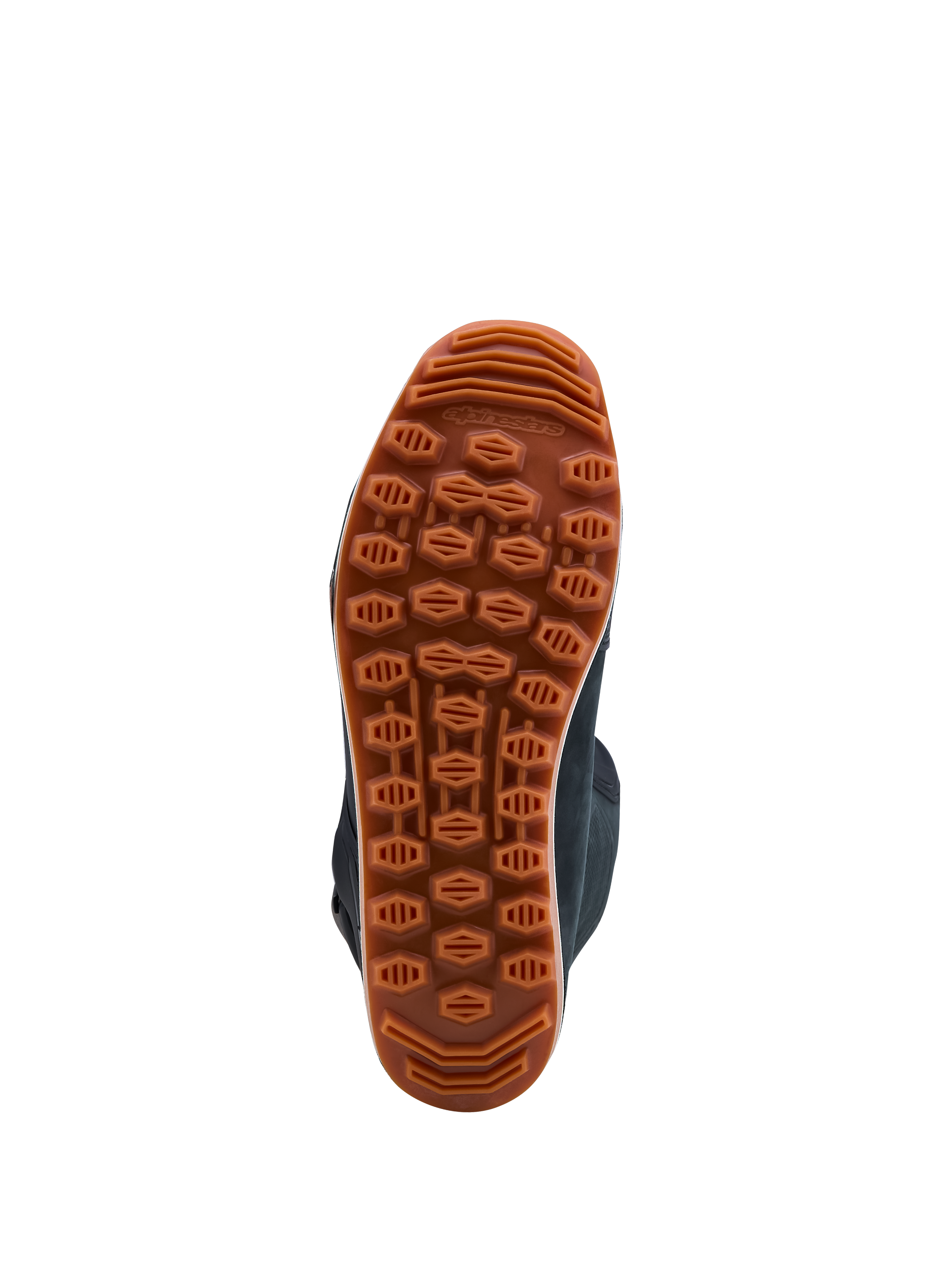 Alpinestars Tech-T laarzen, bruine gomrubberen zool met hoge grip voor trialrijden, zwart, grip op ruig terrein
