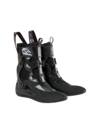 Alpinestars Tech 10 Enduro binnenschoenen, zwart, ademend mesh met versterkte synthetische delen, voorzien van treklussen met merklogo en een wit 'Enduro' logo, gespecialiseerd intern ondersteuningssysteem voor motorcross- en enduro-laarzen