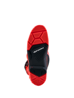 Alpinestars Tech 7 Enduro laarzen, rood en zwarte dual compound zool voor off-road grip en enduro prestaties.