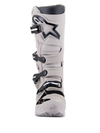 Alpinestars Tech 7 Enduro Drystar® Boots, Enduro and Off-Road Motorcycle Boots, Gray Sand, light gray with black accents and logo, featuring a four-buckle closure system, reinforced shin plate, and rugged design for all-weather performance
