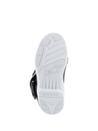 Alpinestars Kids Tech 3S Boots, Motocross Boots, White rubber outsole, textured tread for off-road grip, featuring the Alpinestars logo and wordmark on the bottom.