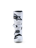 Alpinestars Jeugd Tech 7S laarzen, motorcrosslaarzen voor kinderen, wit en zwart, met TPU-scheenbescherming en stevige gespen, CE-gecertificeerd voor off-road gebruik.
