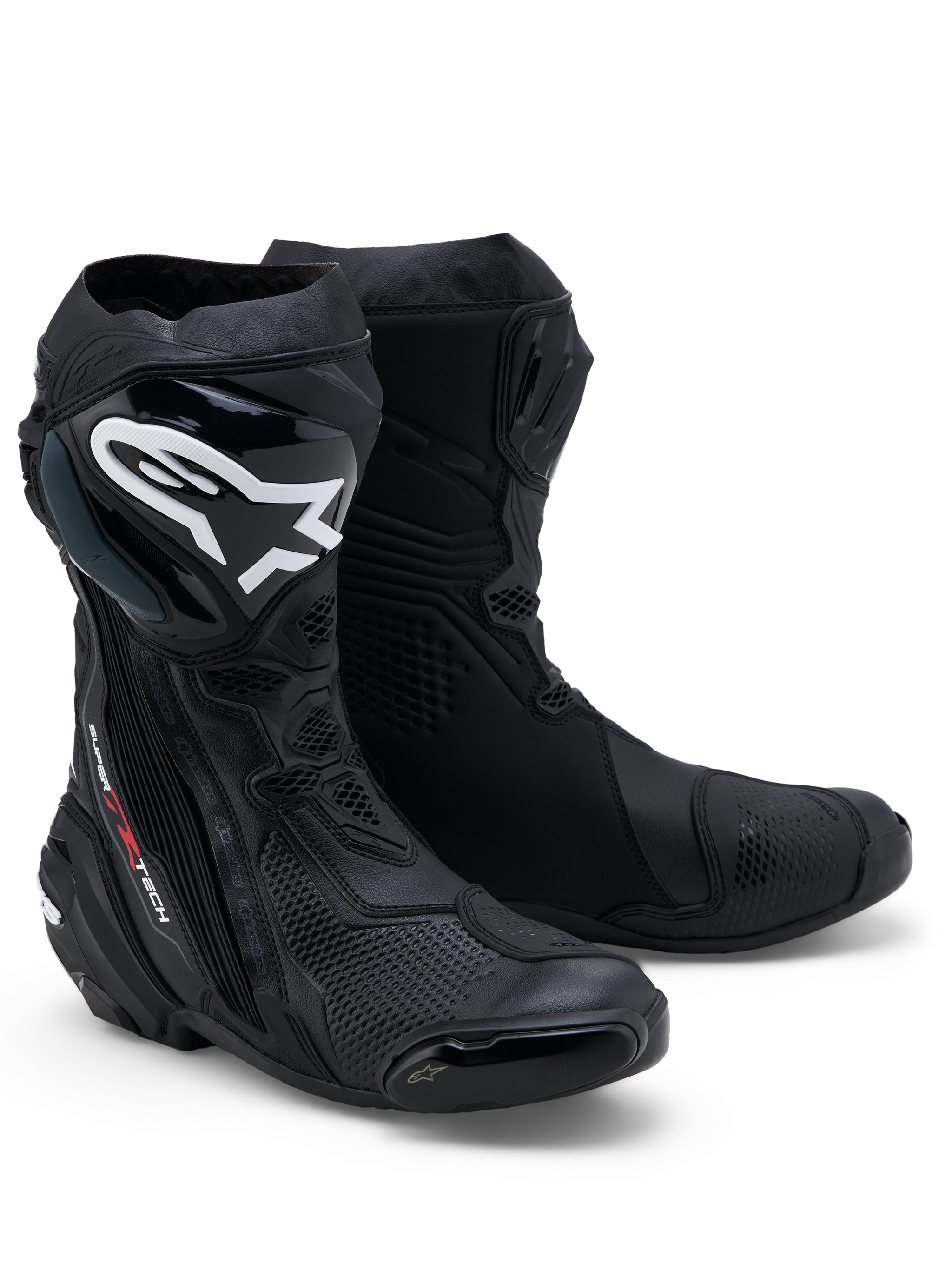 Supertech R - Black Motorcycle Boots | Alpinestars®