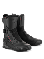 Alpinestars SP-X BOA® laarzen, middelhoge sportmotorlaarzen in Black Black, met BOA Fit-systeem aan de zijkant, Rideknit mesh-panelen en TPU-beschermende verstevigingen voor rijden op de weg