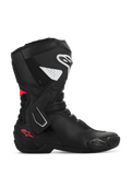 Alpinestars Stella SMX-6 V3 laarzen, sportieve motorlaarzen voor dames, zwart met witte en Diva Pink accenten, zijprofiel met TPU scheenbeen- en enkelbescherming, mesh flexpanelen en een hoogwaardige microvezelconstructie voor circuit en straat.