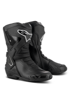 Alpinestars Stella SMX-6 V3 Drystar laarzen, motorlaarzen voor dames, zwart en zilver, waterdicht microvezel bovenwerk met TPU-bescherming, race-afgeleid ontwerp voor circuit en straat