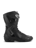 Alpinestars Stella SMX-6 V3 Drystar laarzen, dames motorlaarzen, zwart met zilveren accenten, waterdicht Drystar-membraan, voorzien van TPU-scheenplaat, enkelbescherming en teenslider, hoogwaardige motoruitrusting