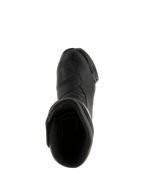 Alpinestars SMX S Waterproof laarzen, zwart, bovenaanzicht met de interne opening en het duurzame bovenwerk van microvezel, sport-touring motorlaarzen