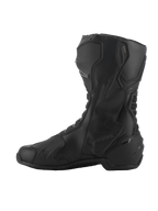 Alpinestars SMX-6 V3 GORE-TEX Boots, Performance Motorcycle Boots, Black, profile view featuring microfiber upper, TPU protectors, and GORE-TEX branding for all-weather road and sport riding.