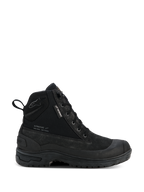Alpinestars Woman Judy Waterproof Boots, Women's Motorcycle Urban Boots, Black, High-Top Combat Style with Lace-Up Front, Rugged Thick Sole, Waterproof Tag and Rear Pull Tab, Matte Suede and Textile Finish