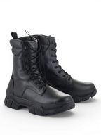 Alpinestars Ava laarzen voor dames, zwart volnerf leer, urban motorlaarzen met dikke zolen, CE-gecertificeerd.