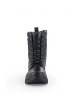 Alpinestars Ava laarzen, stedelijke damesmotorlaarzen, zwart leer, vetersluiting en een robuuste verhoogde zool.
