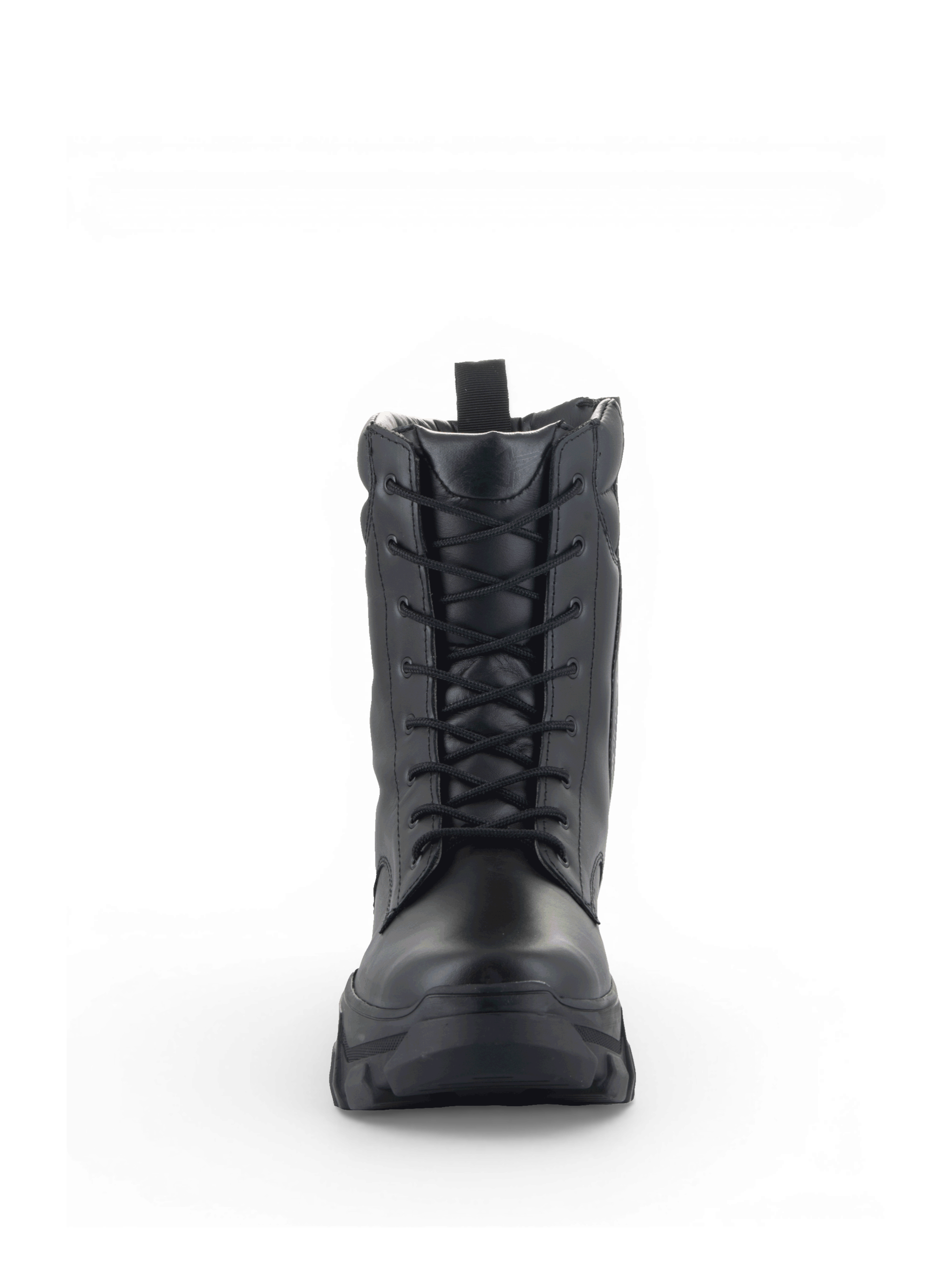 Alpinestars Ava laarzen, stedelijke damesmotorlaarzen, zwart leer, vetersluiting en een robuuste verhoogde zool.