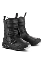 Alpinestars Stella RT-7 Touring Drystar® dameslaarzen, zwarte waterdichte touring-motorlaarzen, voorzien van drie klittenbandsluitingen, dubbele ritssluiting en een robuuste buitenzool met witte accenten