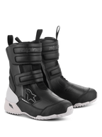 Alpinestars Stella RT-7 Touring Drystar dameslaarzen, motorlaarzen, zwart en wit, voorzien van dubbele klittenbandsluitingen en een dubbele ritssluiting, duurzame constructie van microvezel en textiel, witte robuuste noppenzool met TPF-bescherming, avontuurlijk ontwerp