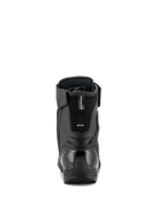 Alpinestars Superfaster Schoenen, zwart grijs felrood, achteraanzicht met de versterkte TPU-hielkap en Achilles-extensie, technische halfhoge motorschoen met microvezelpanelen