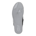 Alpinestars Stated schoenen, onderaanzicht van de zool, lichtgrijs gevulkaniseerd rubber met visgraat-tractiepatroon, voorzien van Alpinestars sterlogo en TPF-branding, detail van een stedelijke motorrijschoen