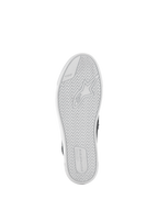 Alpinestars Stated schoenen, onderaanzicht, witte gevulkaniseerde rubberen buitenzool, visgraatprofiel met Alpinestars-logo en TPF-branding, urban motorschoenen
