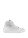 Alpinestars Stated Shoes, men's urban motorcycle shoes in white and cool gray, with nubuck upper and vulcanized sole.