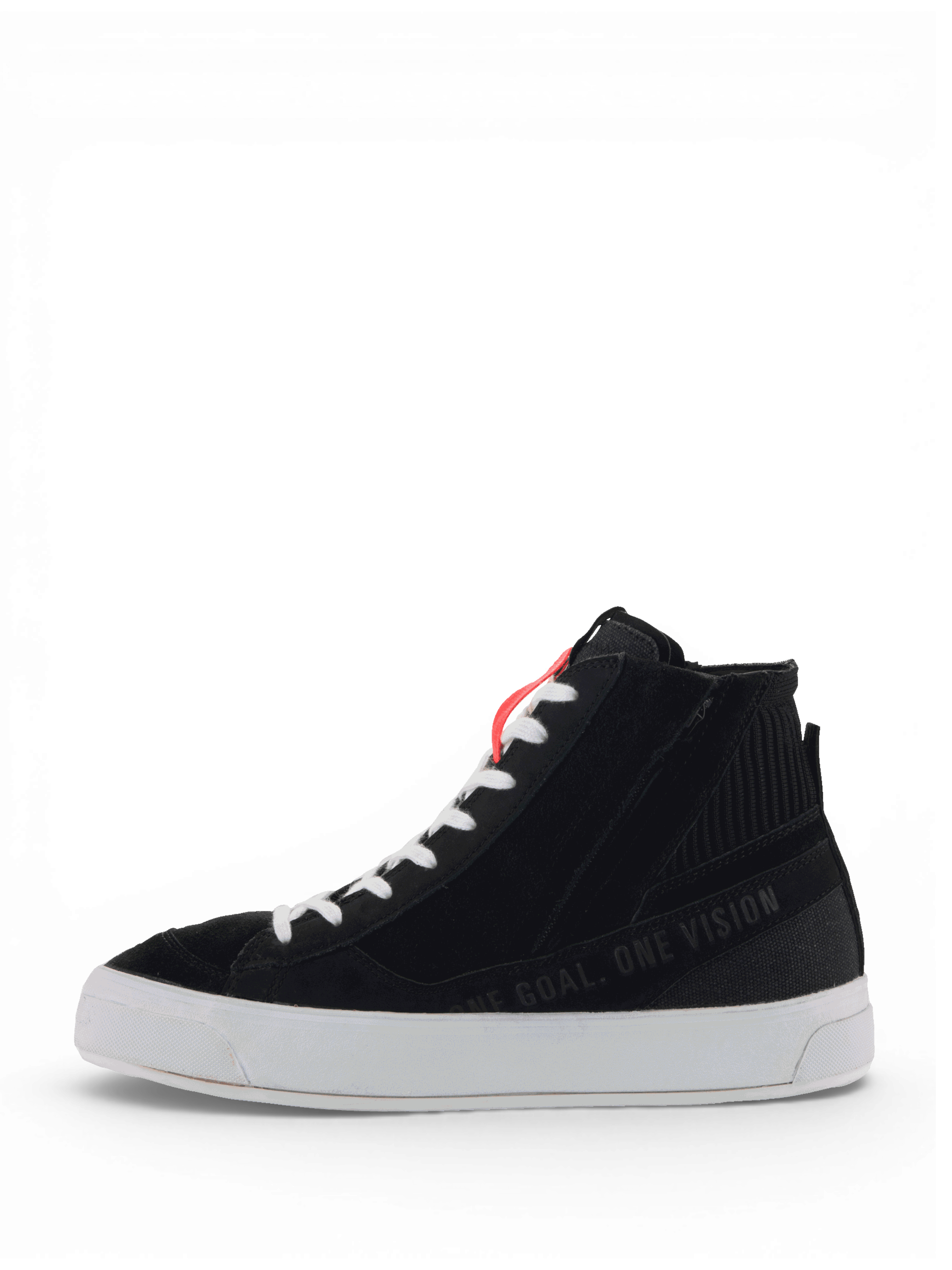 Alpinestars Stella Stated Podium schoenen, urban dames motorlaarzen, zwart en wit, skate-geïnspireerde stijl met dikke zool.