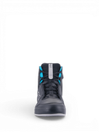 Alpinestars Chrome Drystar® schoenen, waterdichte dames urban motorlaarzen, zwart en turquoise.