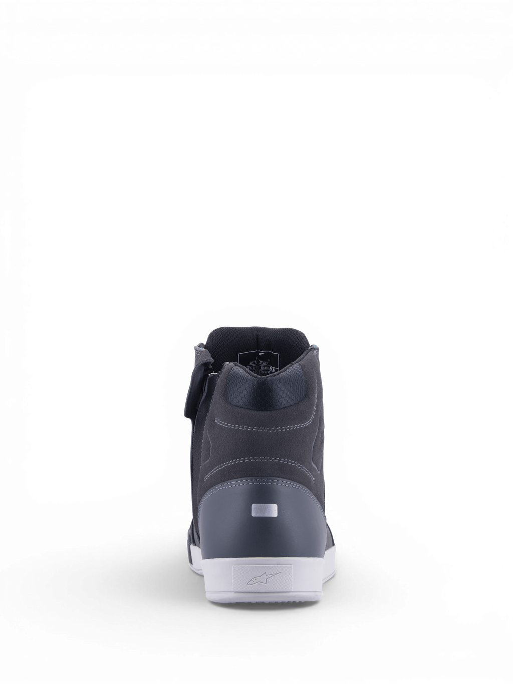 Alpinestars Chrome Drystar dames motorlaarzen, urban schoenen in zwart en asfalt, waterdicht leer met reflecterende hiel.