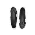 Alpinestars Toe Slider, vervangende teenschuivers voor motorlaarzen, zwart en wit, ovaalvormige beschermingspads met reliëf sterlogo, duurzame metalen reserveonderdelen voor racelaarzen