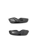 Alpinestars SMX-6 teenschuivers, reserveonderdelen voor motorlaarzen, zwart, glanzende en matte afwerking, aerodynamisch ontwerp met reliëf sterlogo, paar voor race- en sportgebruik