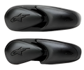 Alpinestars Super SMX 3 Slider, paar vervangende toesliders voor motorlaarzen, zwart, matte afwerking met Alpinestars-sterlogo in reliëf, reserveonderdeel voor SMX-3 schoeisel