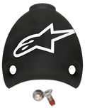 Alpinestars SMX Plus vervangbare hielkap, reserveonderdeel voor motorlaarzen, zwart en wit, voorzien van wit Astars-logo en twee montageschroeven, duurzame kunststof constructie voor onderhoud van de laars