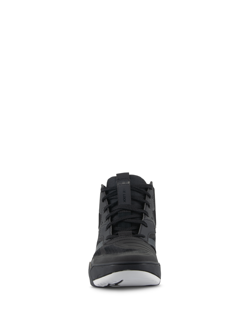 Alpinestars Speedflight schoenen, performance motorschoenen, zwart en wit, vooraanzicht, sneaker-stijl motorschoeisel met ripstop bovenwerk en zwarte veters