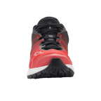 Alpinestars Meta Road V2 schoenen, sportswear schoenen, rood, zwart en wit, vooraanzicht met ademend bovenwerk van mesh en wit Alpinestars-logo, lichtgewicht ontwerp voor raceteam-werkkleding