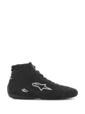 Alpinestars SP V2 Shoes, Auto Racing Footwear, Black suede with white Alpinestars star logo, high-top profile, lace-up closure, ultra-thin racing sole, sleek motorsport design