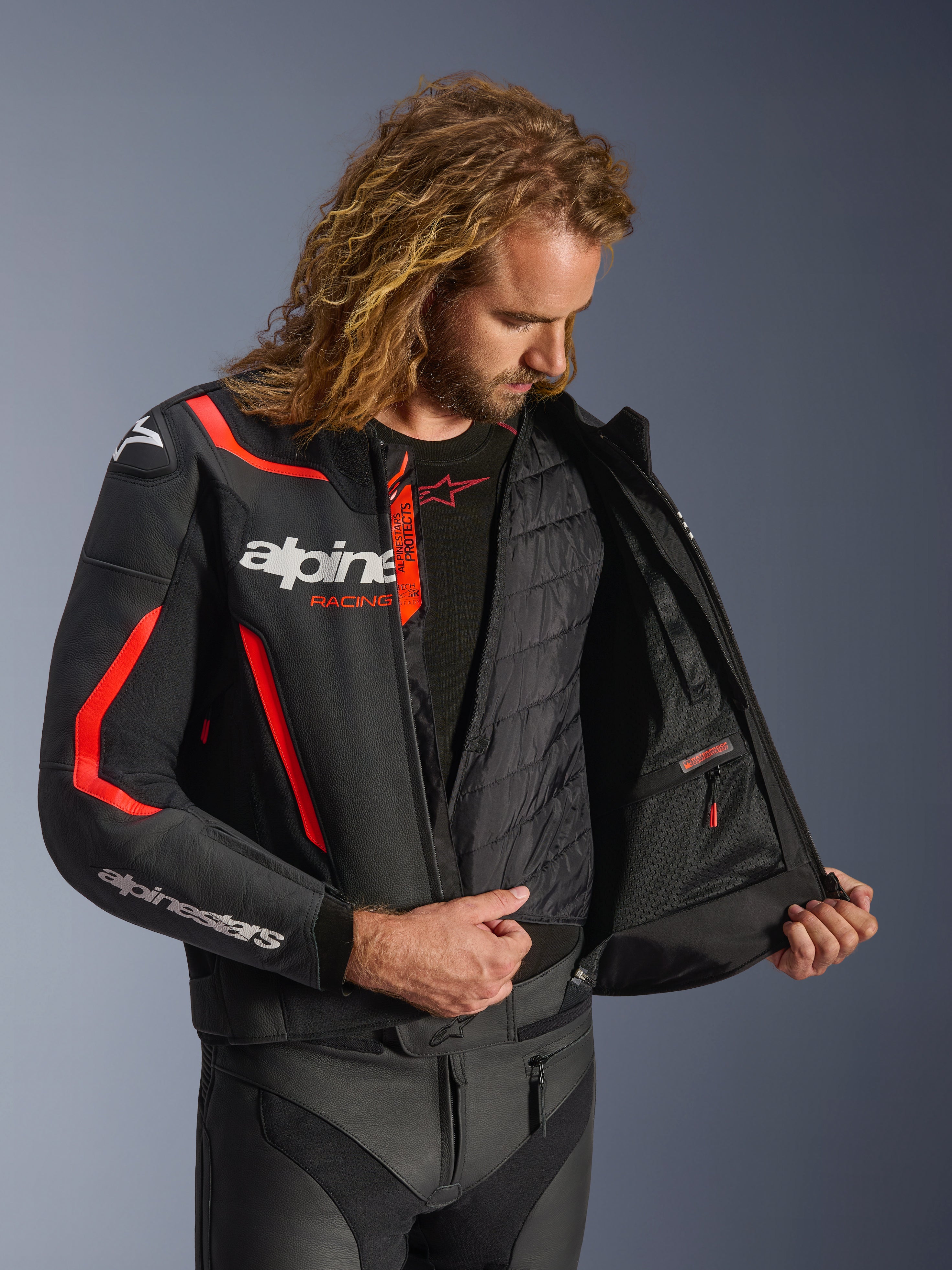 GP Force V2 Leren - Jas Motorcycle | Alpinestars®