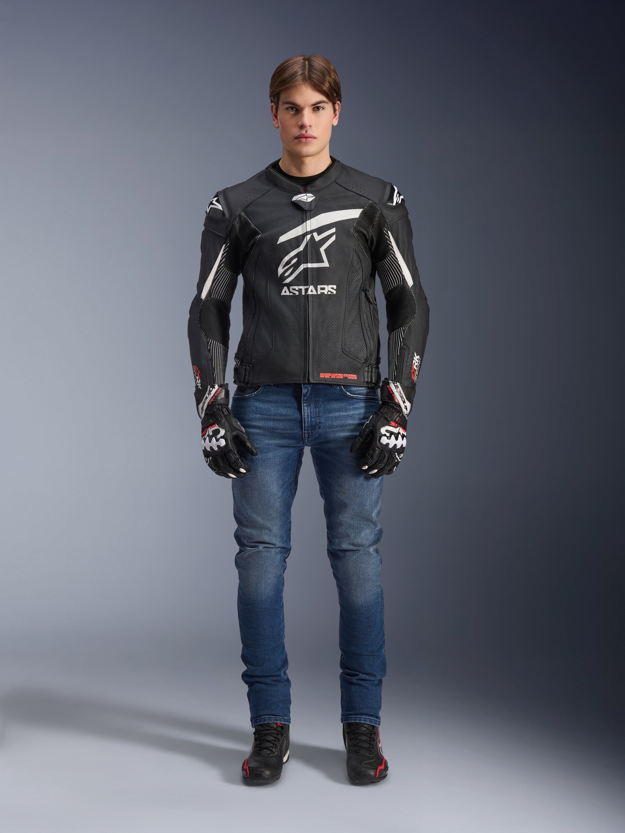 GP Plus R V4 Rideknit Leren Jas