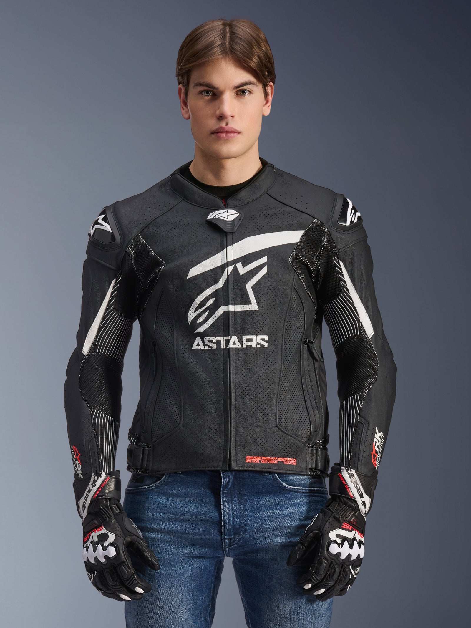 GP Plus R V4 Rideknit Leren Jas