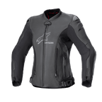 Alpinestars Stella GP Plus V4 leren motorjas, dames motorjas, zwart, CE-gecertificeerd