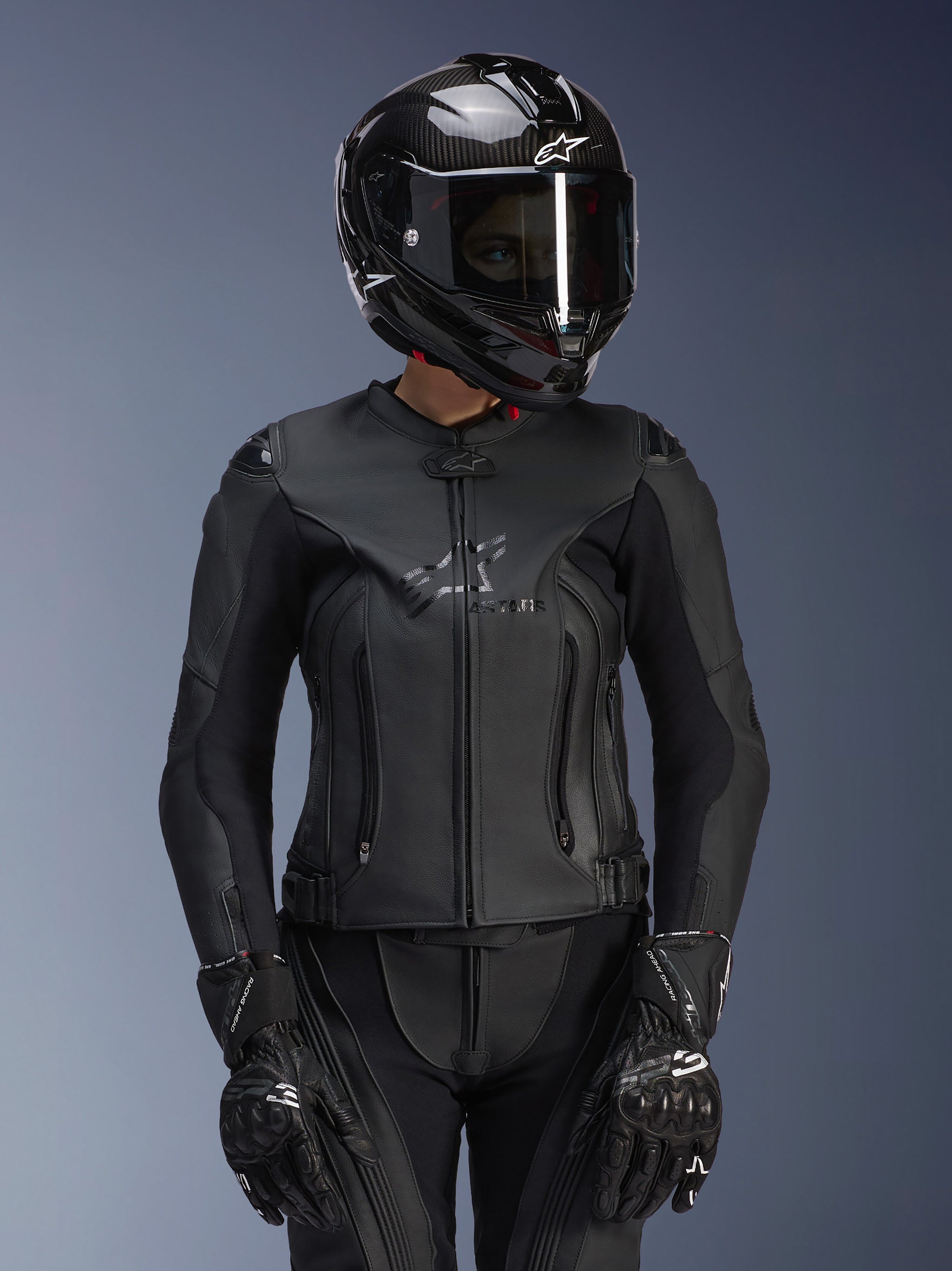 Vrouwen Stella GP Plus V4 Leren Jas