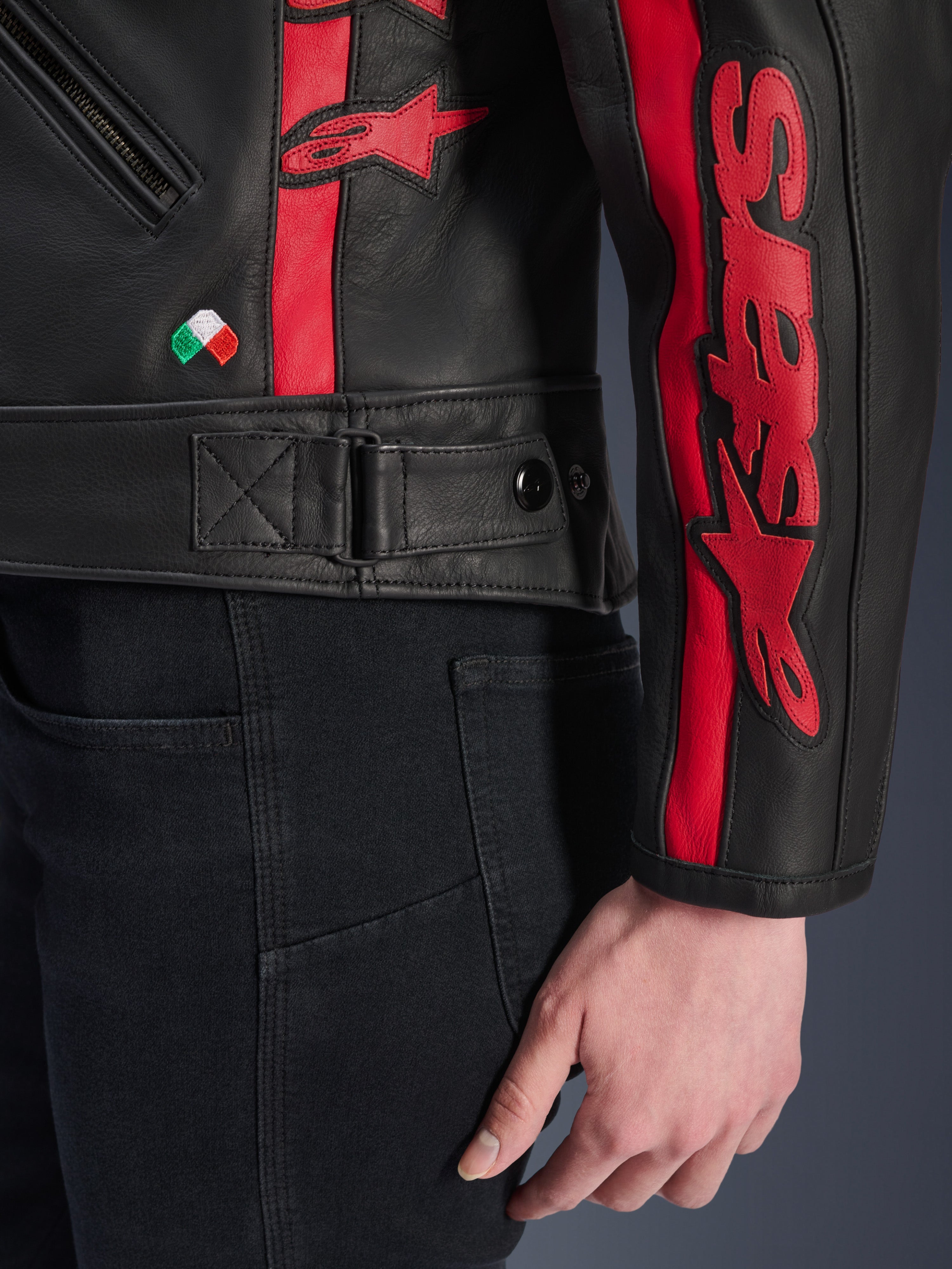 Stella Dyno - Red Motorcycle Jacket | Alpinestars®