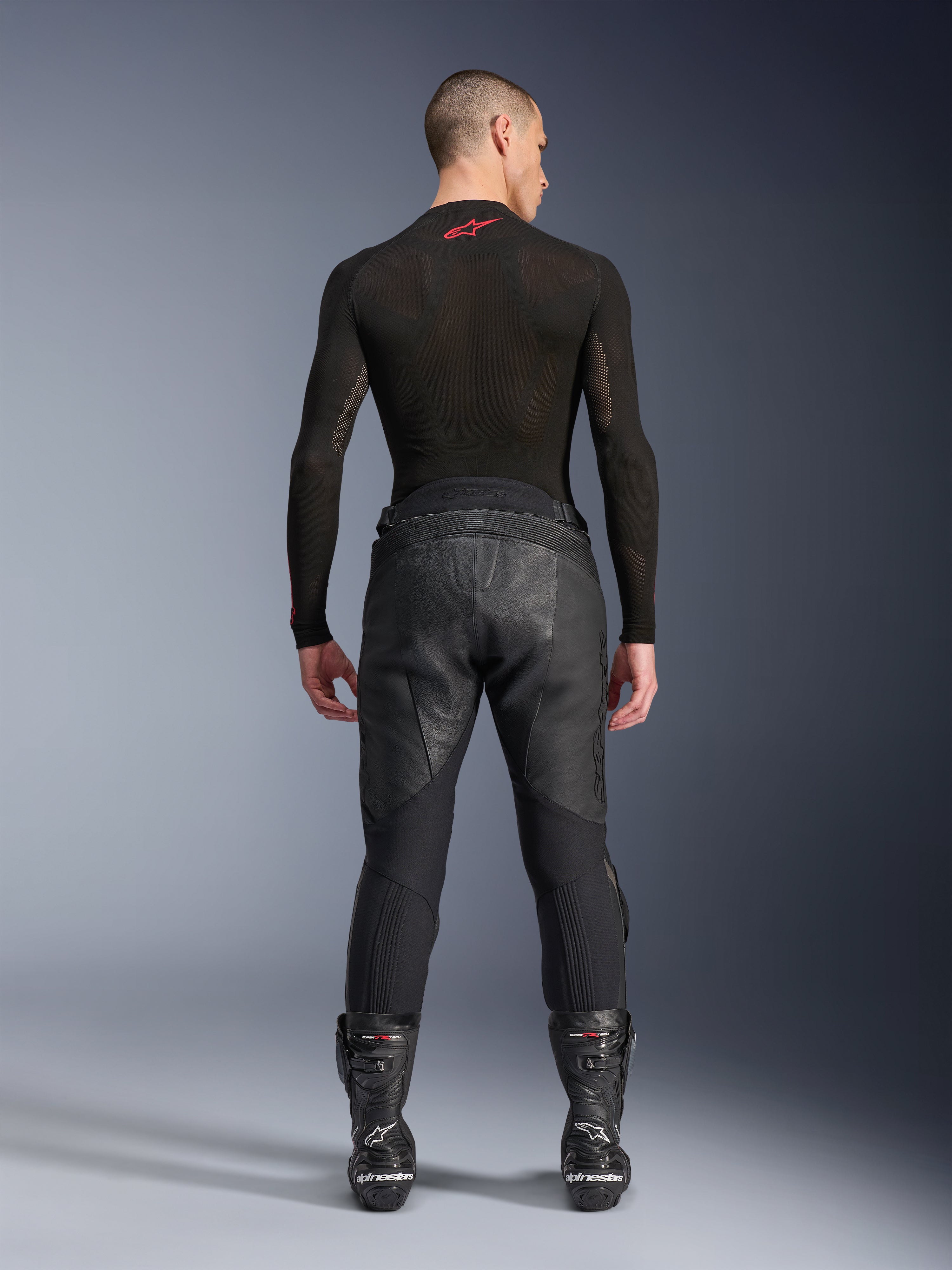 Missile V3 Leather Pants - Standard Length - BLACK RACING