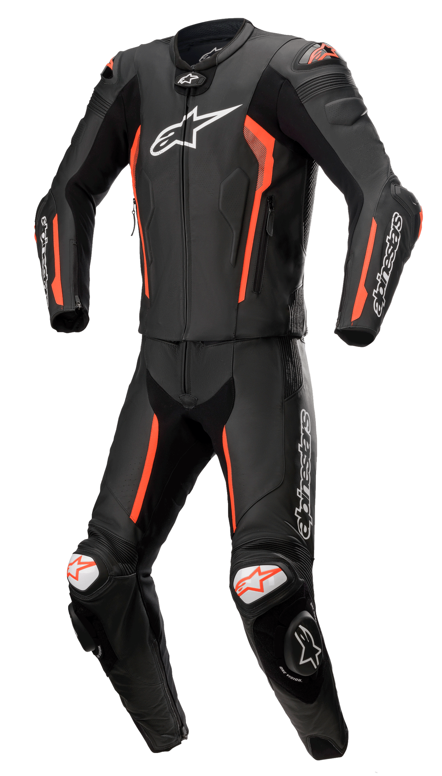 Missile V2 2-Piece Leather Suit BLACK RACING/SPORT Suits