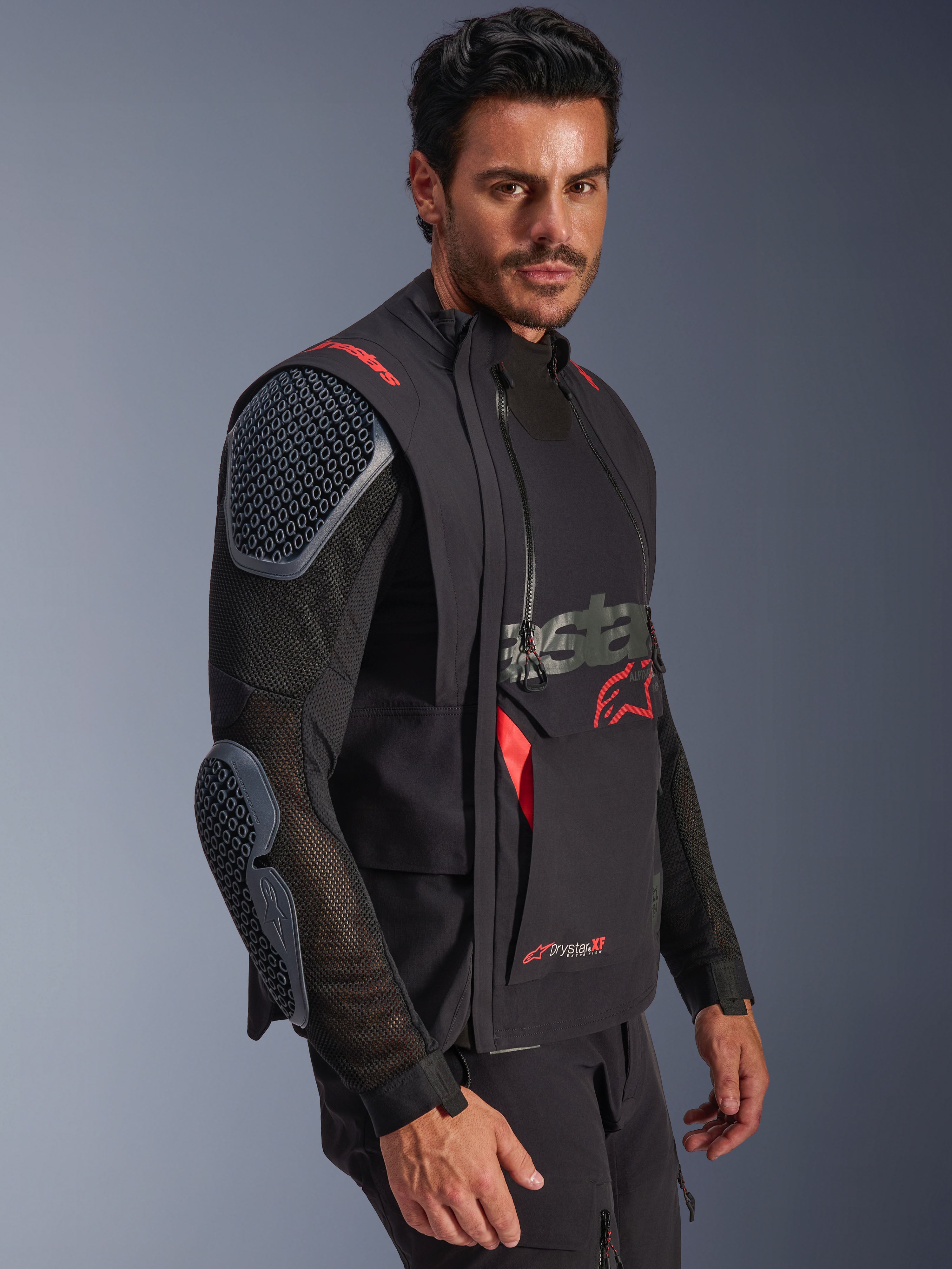 Alpinestars ベンチャー XT ブラック sizeXL 脊椎パット付き Halo Pro Drystar® XF - Jas Motorcycle | Alpinestars®