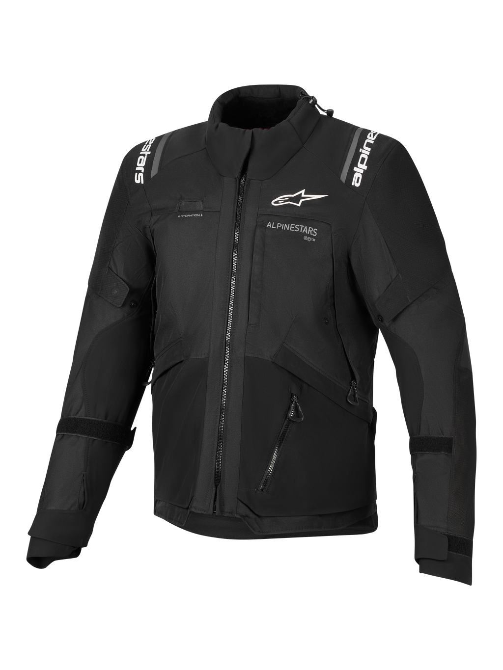Alpinestars Andes V4 Drystar® jas, heren adventure-touring motorjas, zwart, waterdichte textielconstructie met CE-gecertificeerde bescherming en reflecterende details