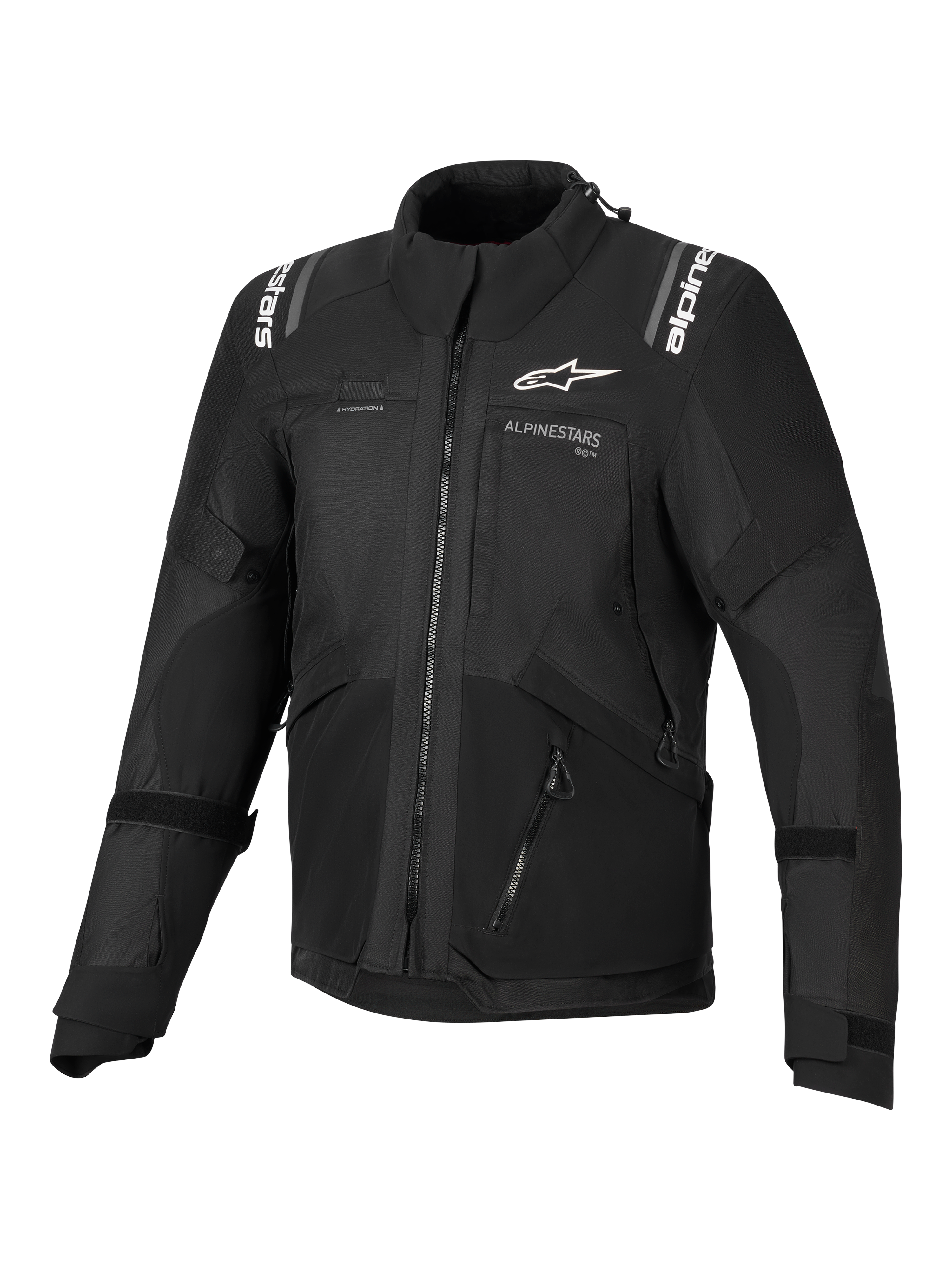 Alpinestars Andes V4 Drystar® jas, heren adventure-touring motorjas, zwart, waterdichte textielconstructie met CE-gecertificeerde bescherming en reflecterende details