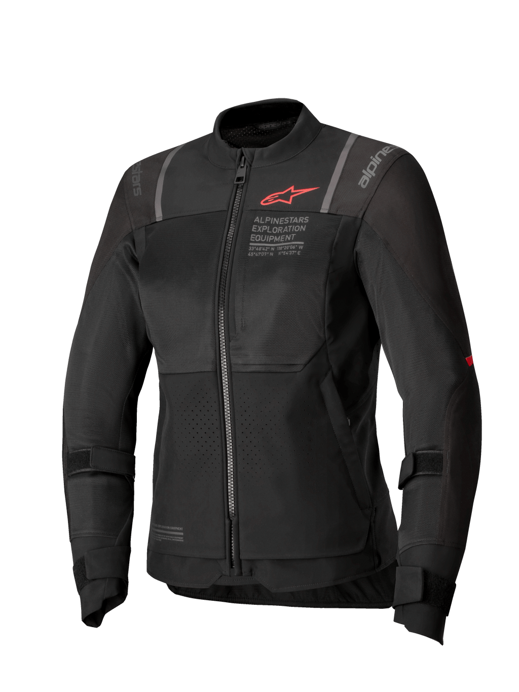 Alpinestars Stella ST-2 Air Jas, dames motorjas, zwart, textielconstructie met mesh panelen, CE-gecertificeerd en Tech-Air ready