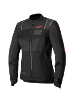 Alpinestars Stella ST-2 Air Jas, dames motorjas, zwart, textielconstructie met mesh panelen, CE-gecertificeerd en Tech-Air ready