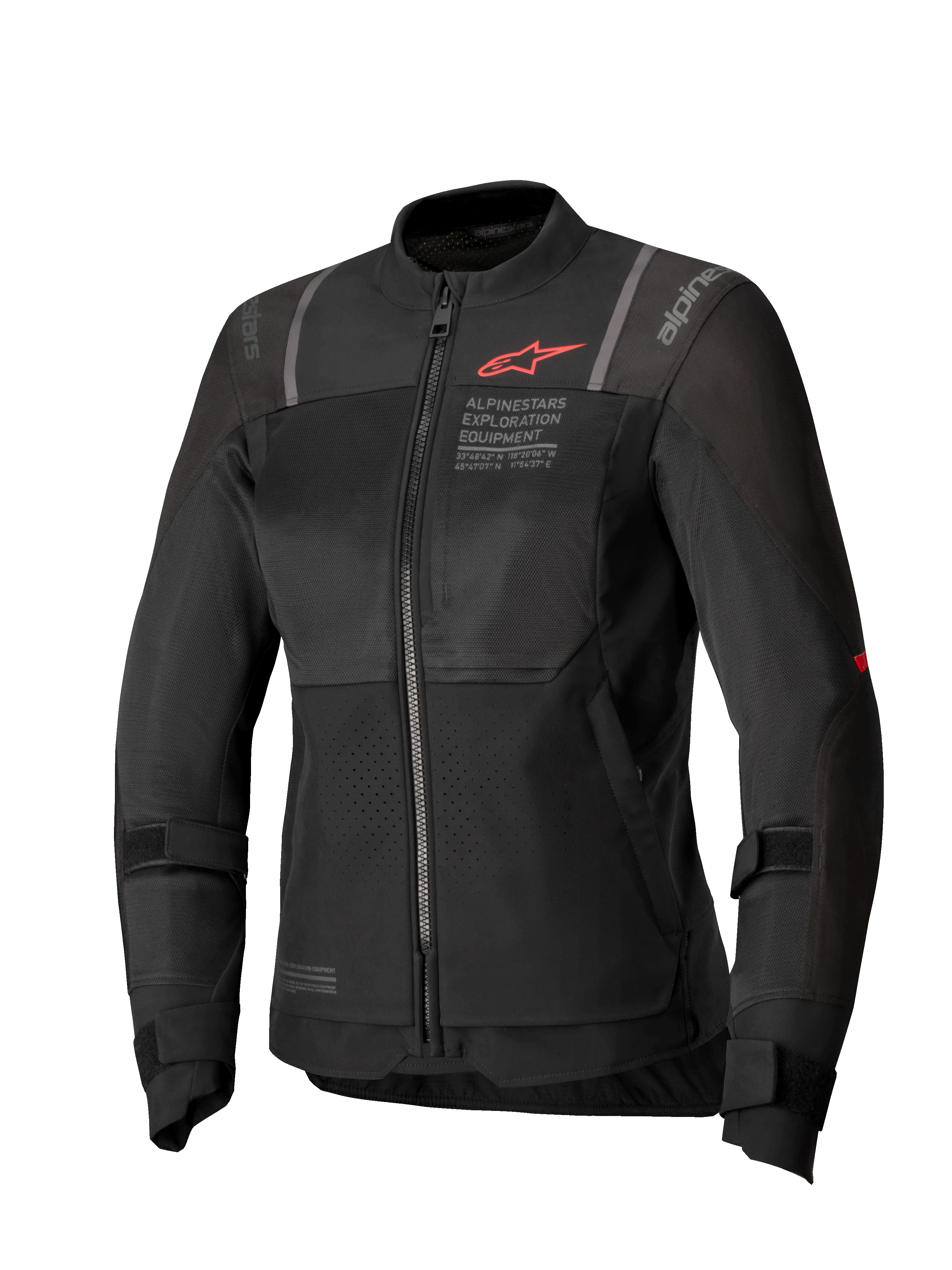 Alpinestars Stella ST-2 Air Jas, dames motorjas, zwart, textielconstructie met mesh panelen, CE-gecertificeerd en Tech-Air ready