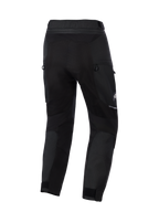 Alpinestars Cusco Drystar® Pants, adventure motorbroek, zwart, achteraanzicht met ritsventilatie en stretchpanelen, duurzame textielconstructie met reflecterende accenten