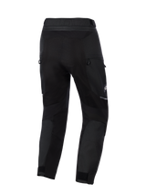 Alpinestars Cusco Drystar® Pants, adventure motorbroek, zwart, achteraanzicht met ritsventilatie en stretchpanelen, duurzame textielconstructie met reflecterende accenten